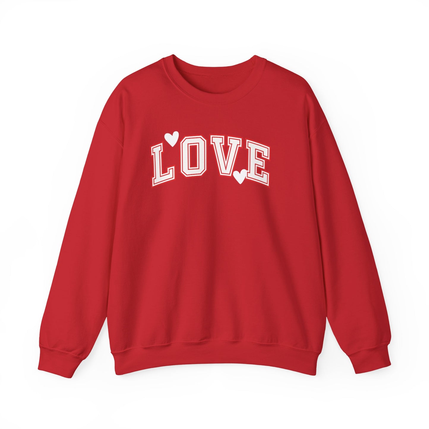 LOVE Pullover Sweatshirt – Retro Varsity Graphic Crewneck