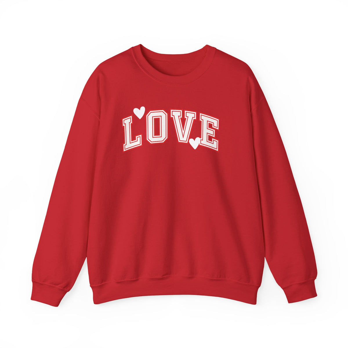 LOVE Pullover Sweatshirt – Retro Varsity Graphic Crewneck