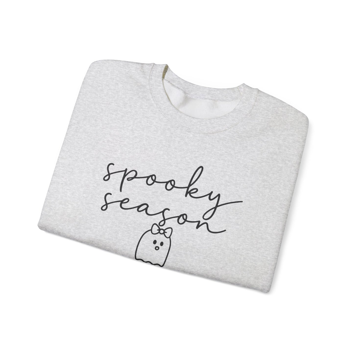 Spooky Season Crewneck Sweatshirt | Cozy Fall Fashion, Halloween Apparel, Unisex Gift, Casual Comfort, Autumn Style