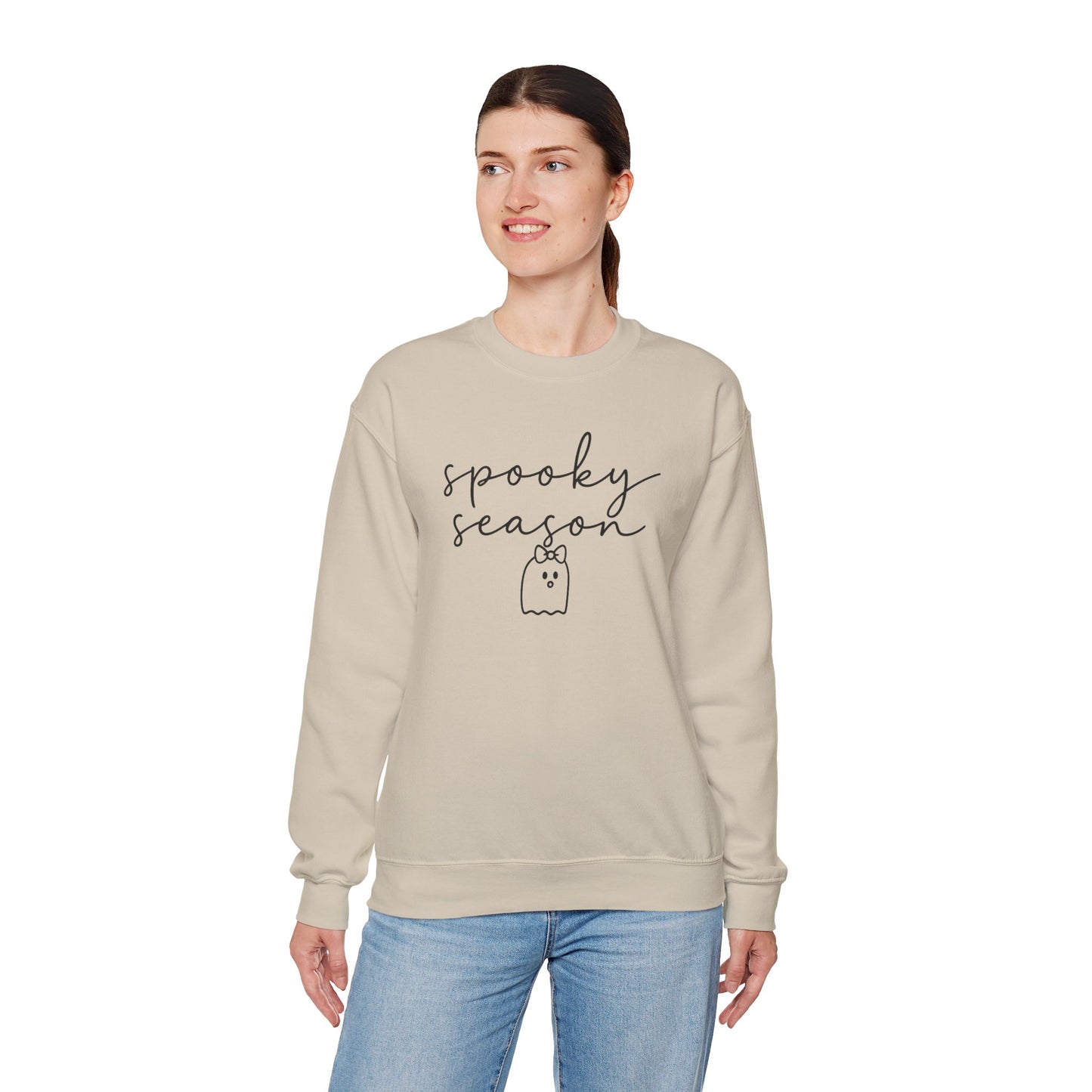 Spooky Season Crewneck Sweatshirt | Cozy Fall Fashion, Halloween Apparel, Unisex Gift, Casual Comfort, Autumn Style