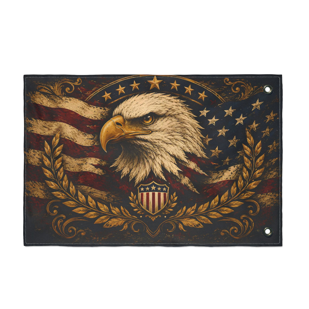 Patriotic Eagle Double-Sided Garden & Outdoor Flag