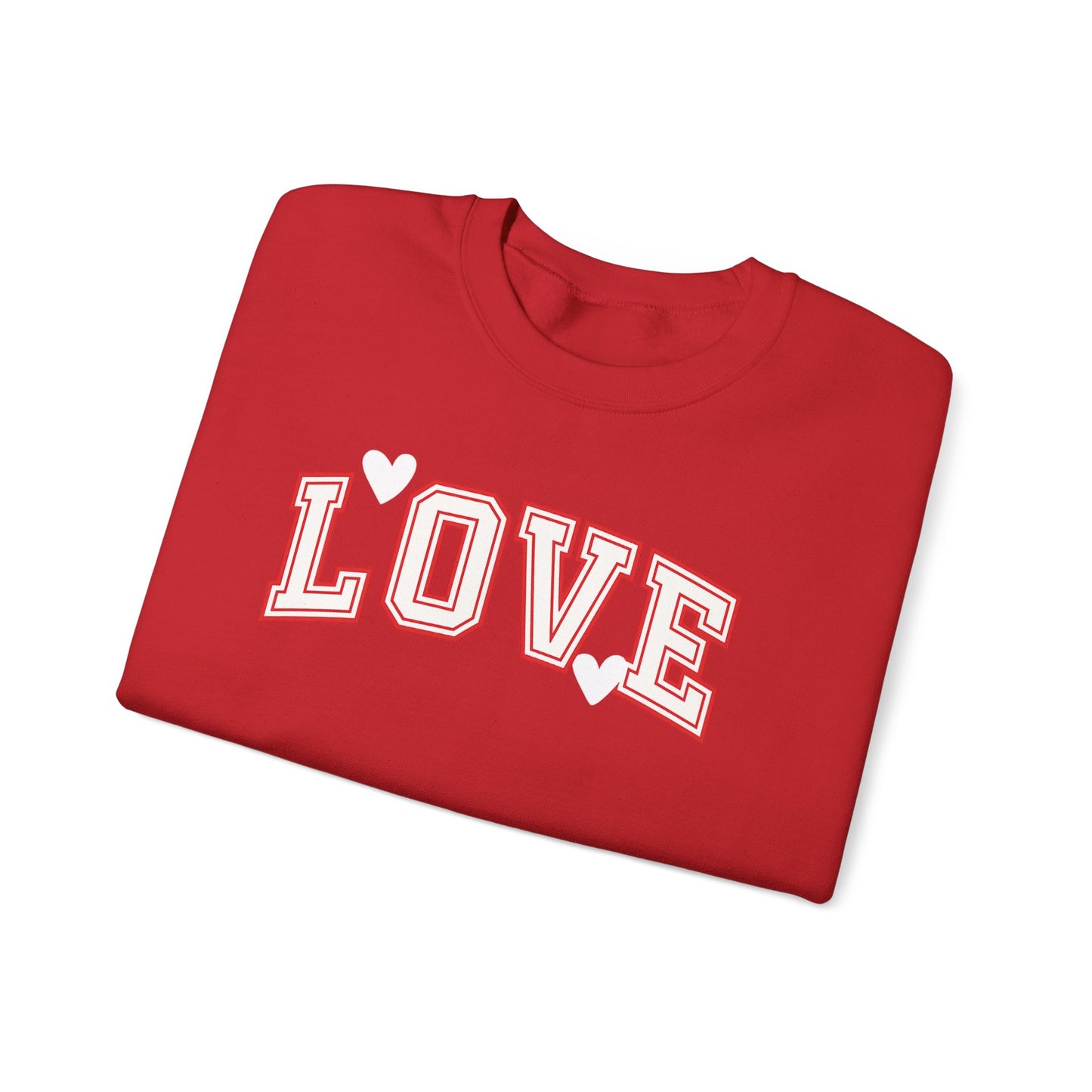 LOVE Pullover Sweatshirt – Retro Varsity Graphic Crewneck