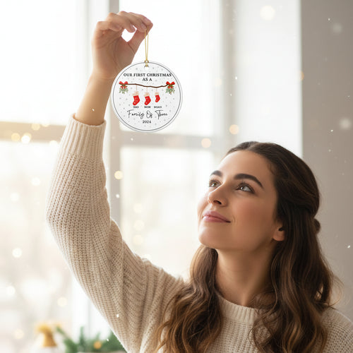 Ceramic Christmas tree Ornament, (1pc)