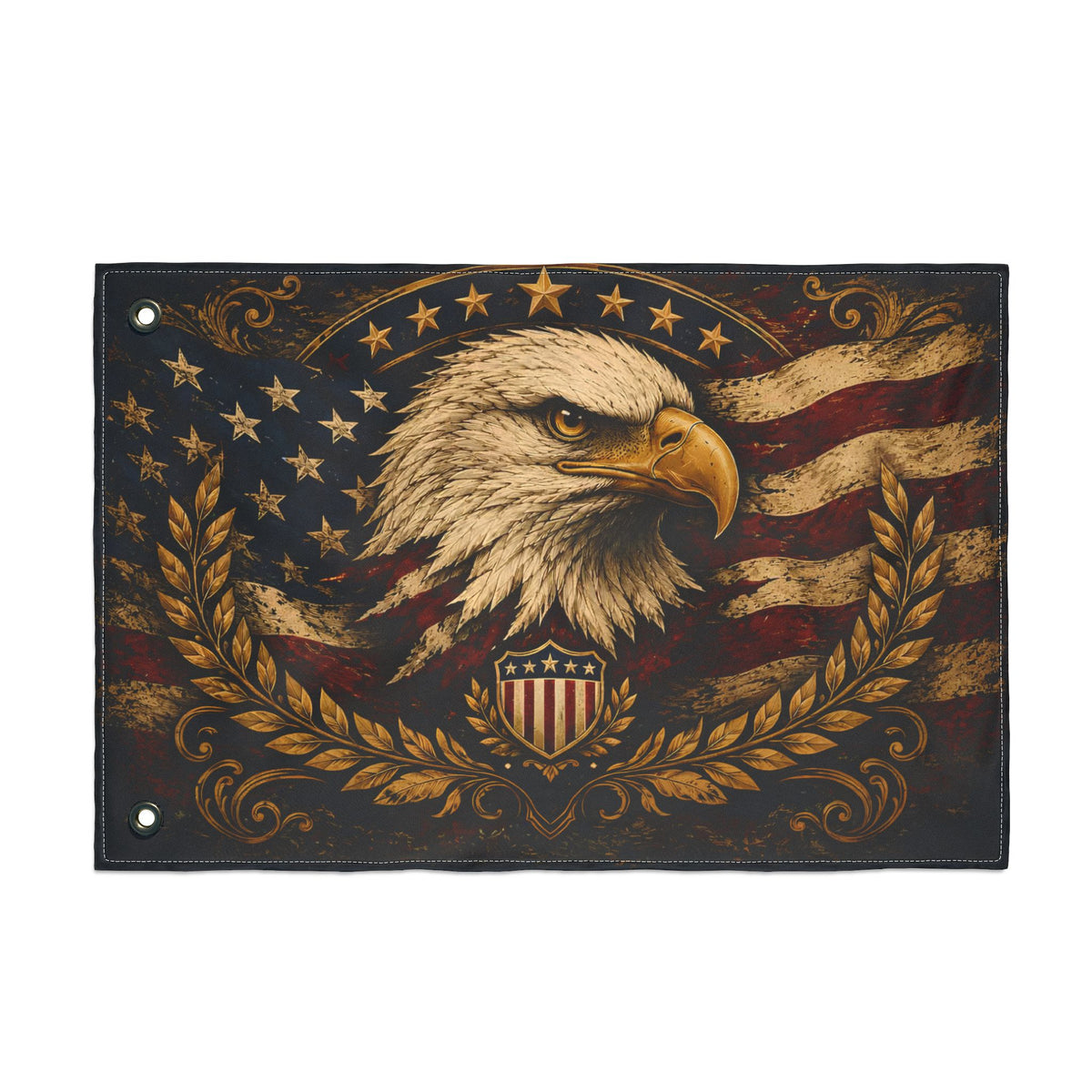 Patriotic Eagle Double-Sided Garden & Outdoor Flag
