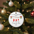 Ceramic Christmas tree Ornament, (1pc)