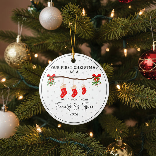 Ceramic Christmas tree Ornament, (1pc)