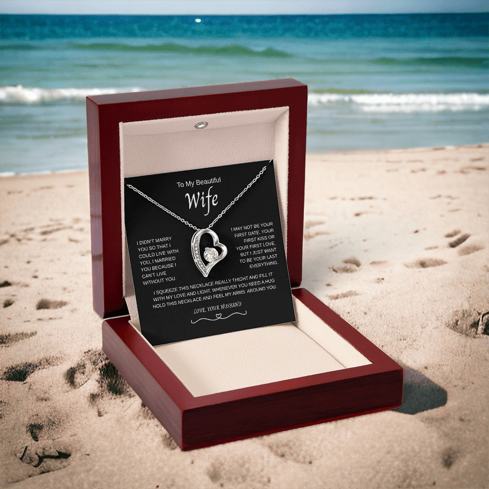 Gift for Wife "I Can't Live Without You" Necklace