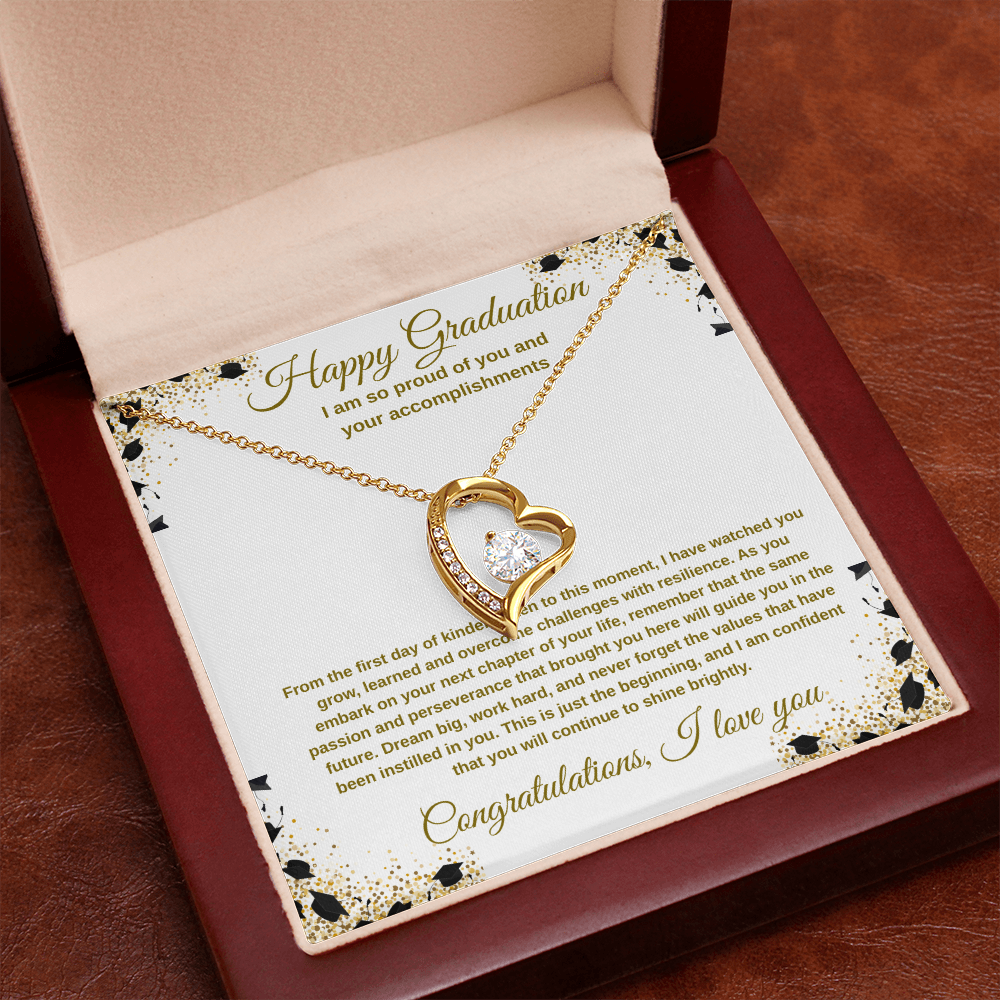 Graduation Necklace for Daughter - I Have Watched You Grow