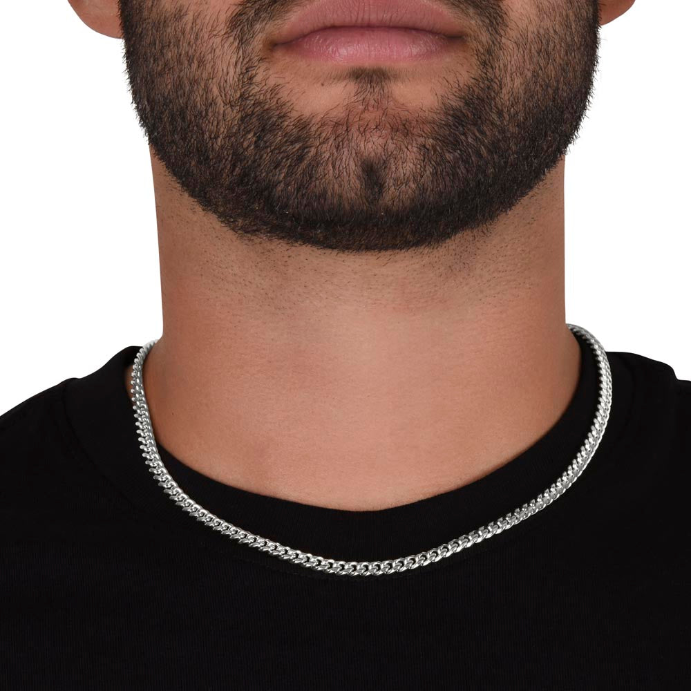 Son Cuban Link Chain "I Will always Carry You in My Heart"