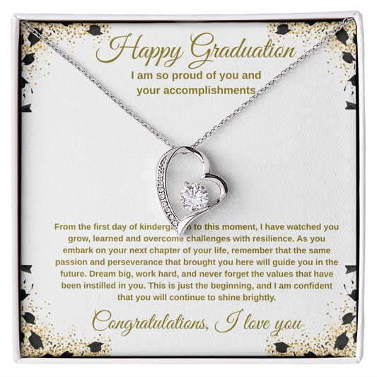 Graduation Necklace for Daughter - I Have Watched You Grow