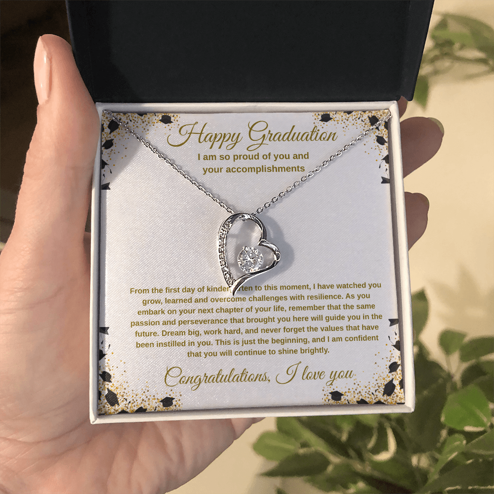 Graduation Necklace for Daughter - I Have Watched You Grow
