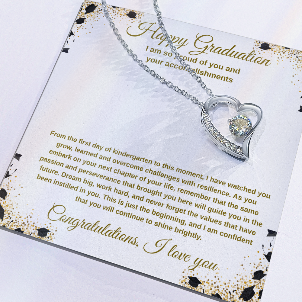 Graduation Necklace for Daughter - I Have Watched You Grow