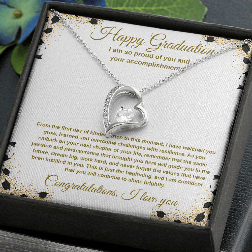 Graduation Necklace for Daughter - I Have Watched You Grow