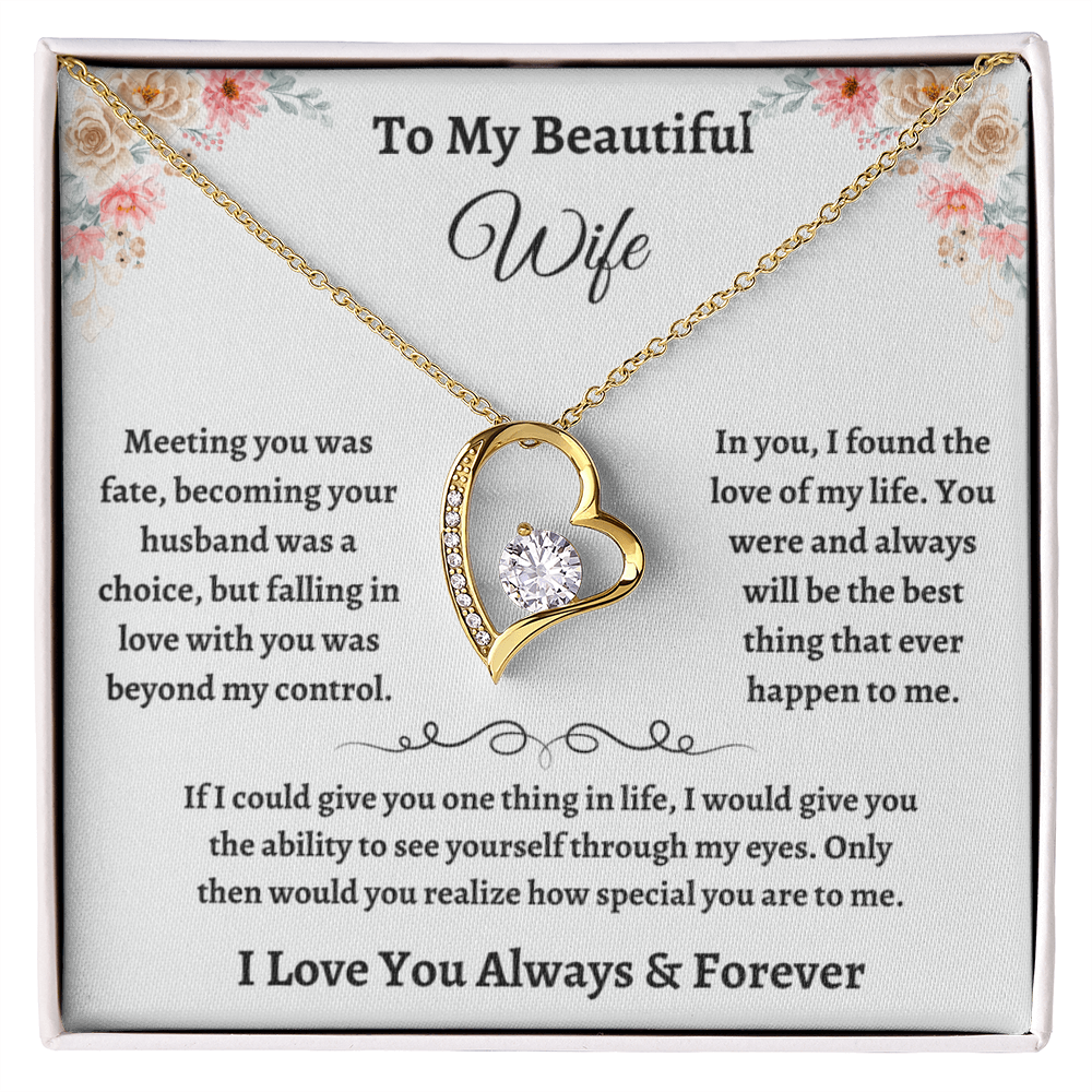 Beautiful Unique Gift for Wife: I Found the Love of My Life Necklace, Birthday, Anniversary, Christmas, Mother's Day