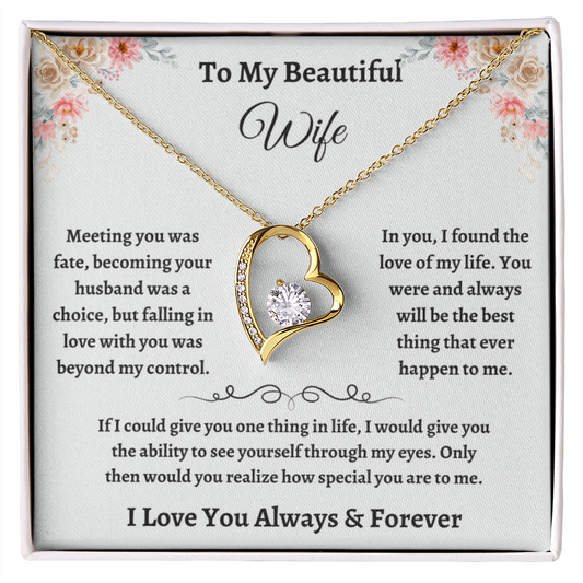 Beautiful Unique Gift for Wife: I Found the Love of My Life Necklace, Birthday, Anniversary, Christmas, Mother's Day