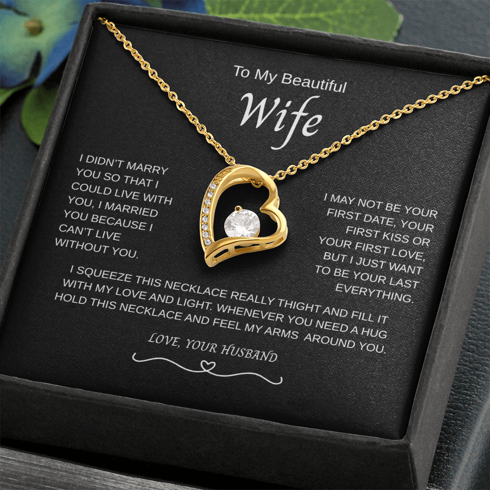 Gift for Wife "I Can't Live Without You" Necklace