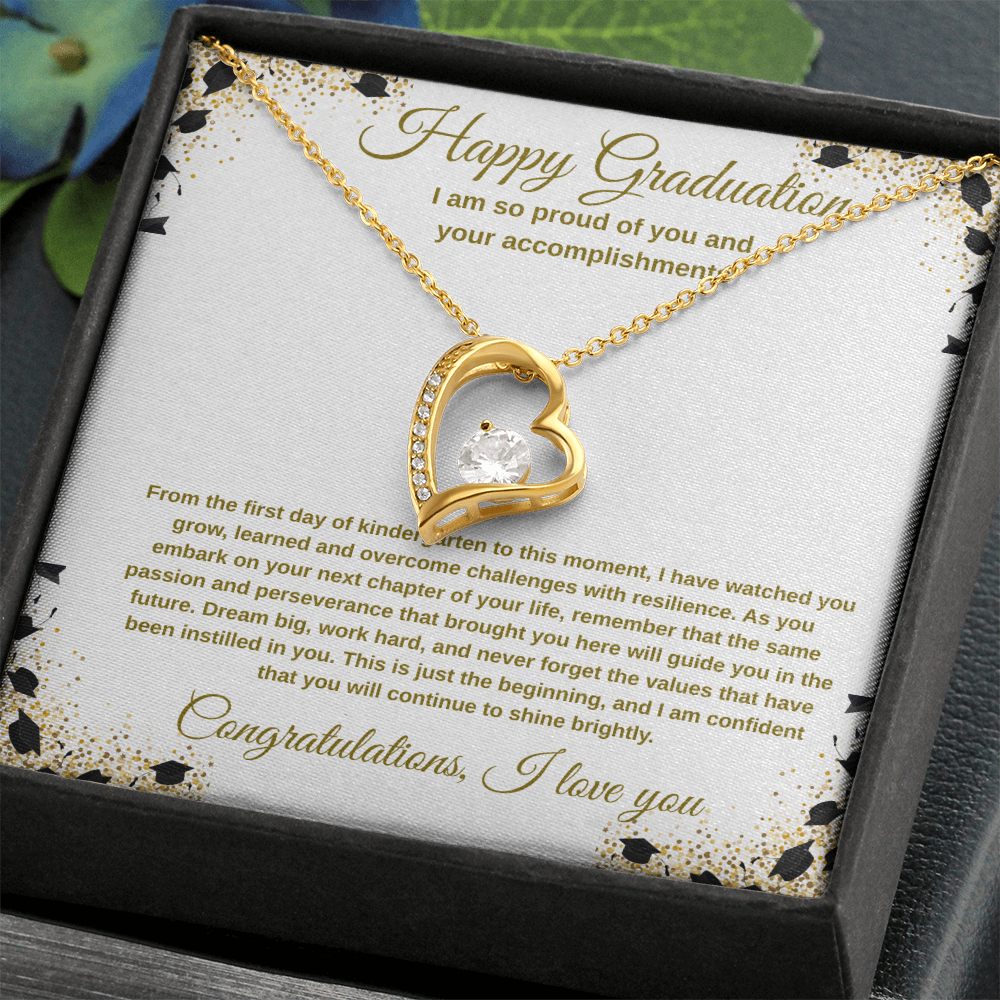Graduation Necklace for Daughter - I Have Watched You Grow