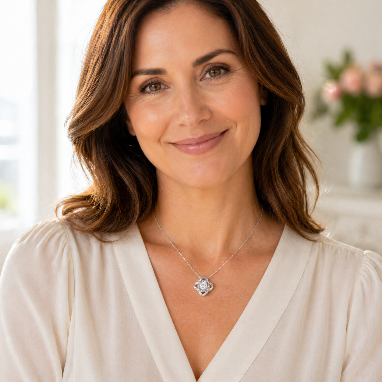 To My Wife - Love Knot Necklace A Gift That Says What Words Sometimes Can't!